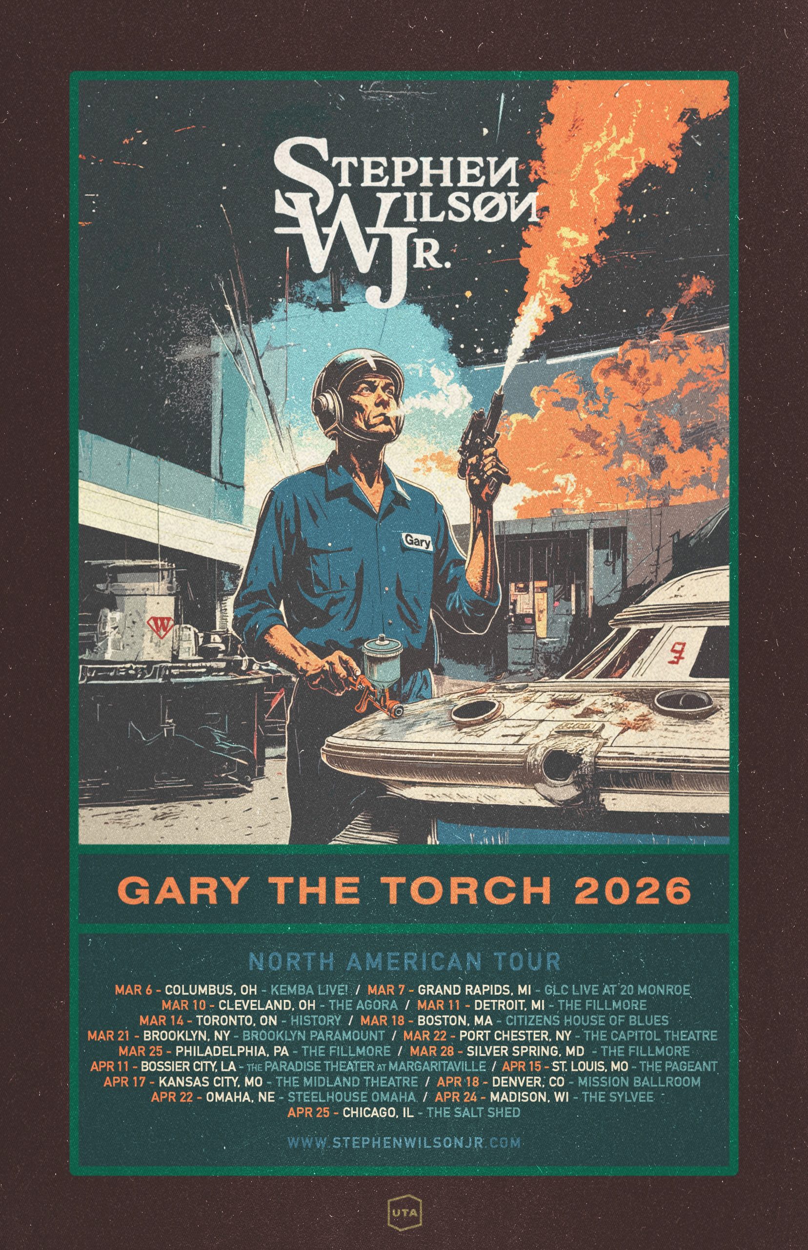 Stephen Wilson Jr. concert tour poster 2026